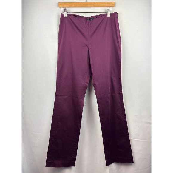 Women’s MODA International Size 8 Plum Straight Leg Slacks - Picture 1 of 5
